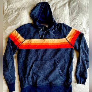 Faherty - (aviator nation style) navy / rainbow style hoodie